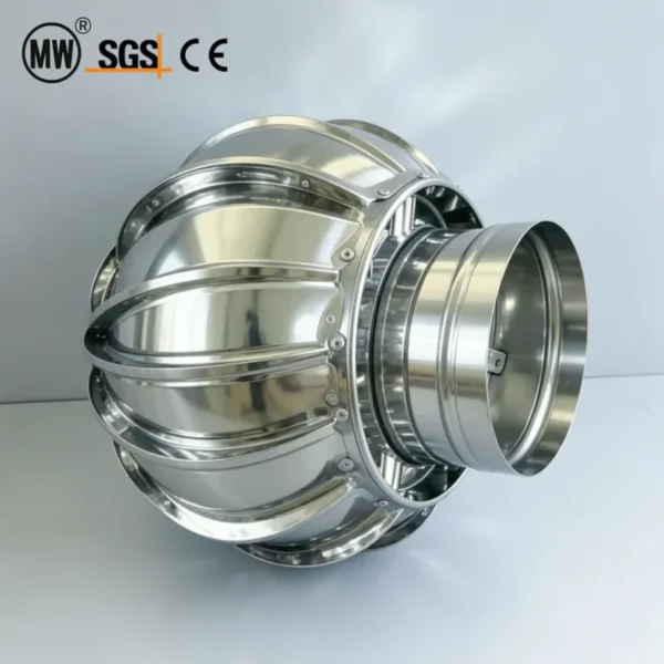 Roof Mounted Exhaust Fan, 100mm, Stainless, Steel - view 2