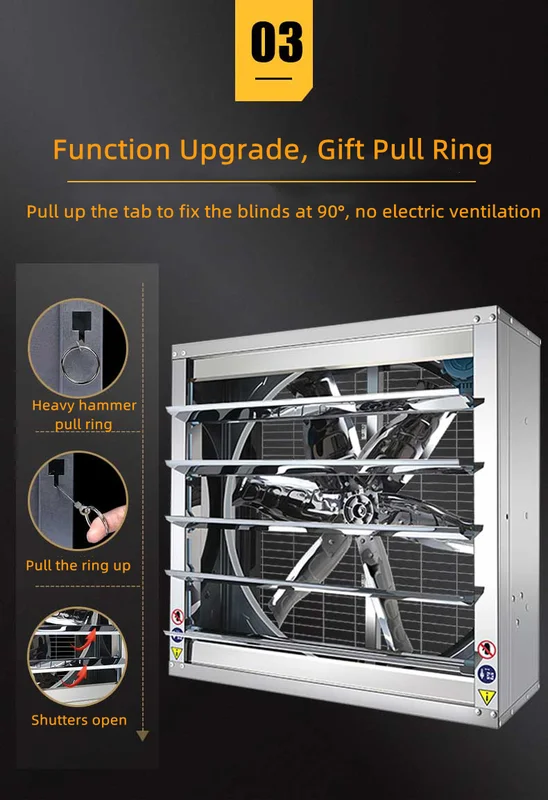 Roof-mounted Industrial Exhaust Fan, Stainless, Steel - view 4