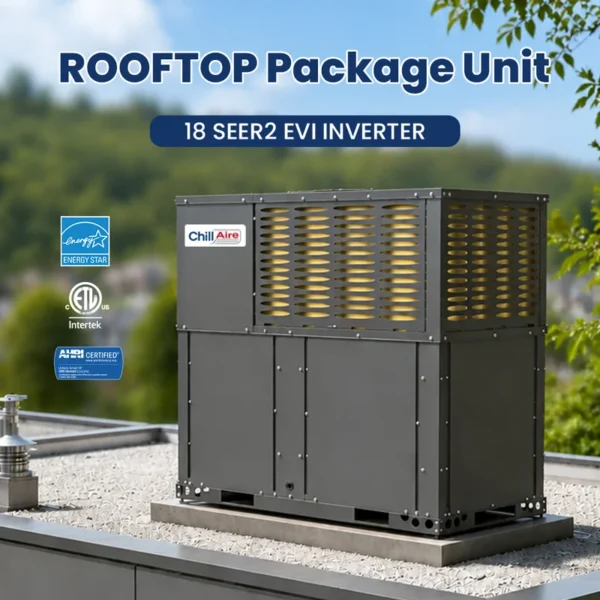 Rooftop Package Unit, 2-5, SEER2, EVI, Inverter - view 2