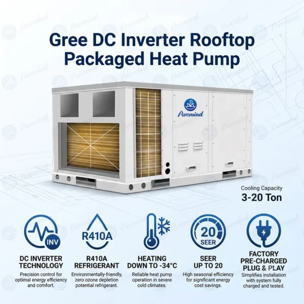 Rooftop Packaged Air Conditioner, 50Hz, R410A - view 2
