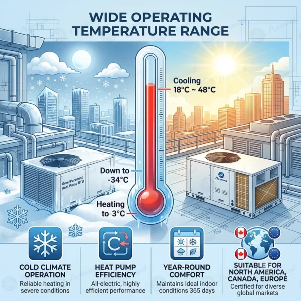 Rooftop Packaged Air Conditioner, 50Hz, R410A - view 3
