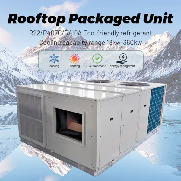 Rooftop Packaged Unit, 18-360kw, 380V, 50/60Hz, R410a - view 2