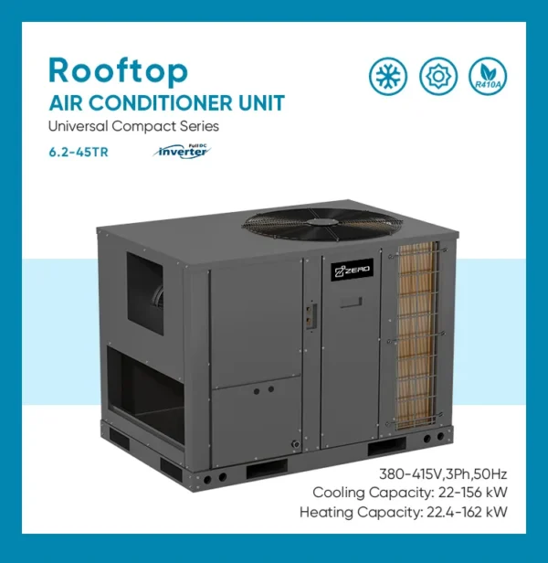 Rooftop Packaged Unit, Inverter, HVAC, 10-15 - view 4