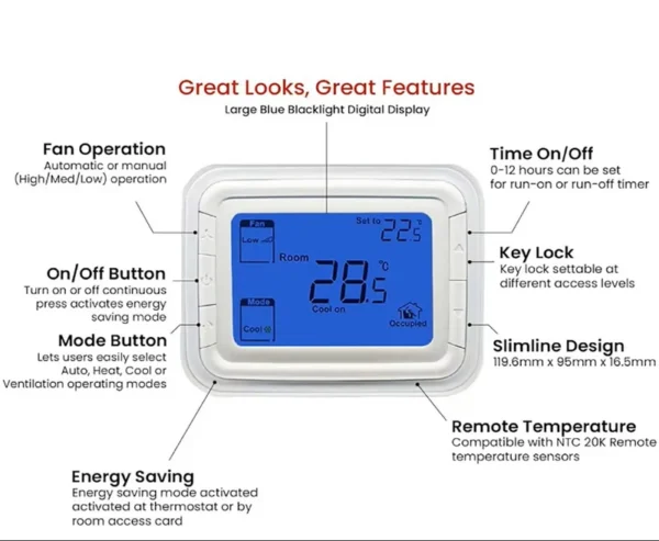 Room Cooling Temperature Controller, T6861 - view 6