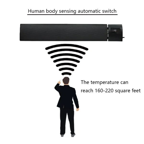 Room Infrared Panel, Ceiling, 220V-240V, 2000 W - view 4