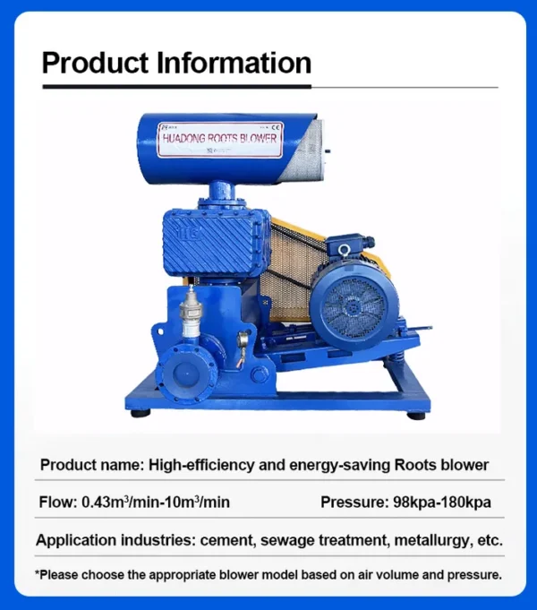 Roots Blower, 220v, 0.5m³ - view 4
