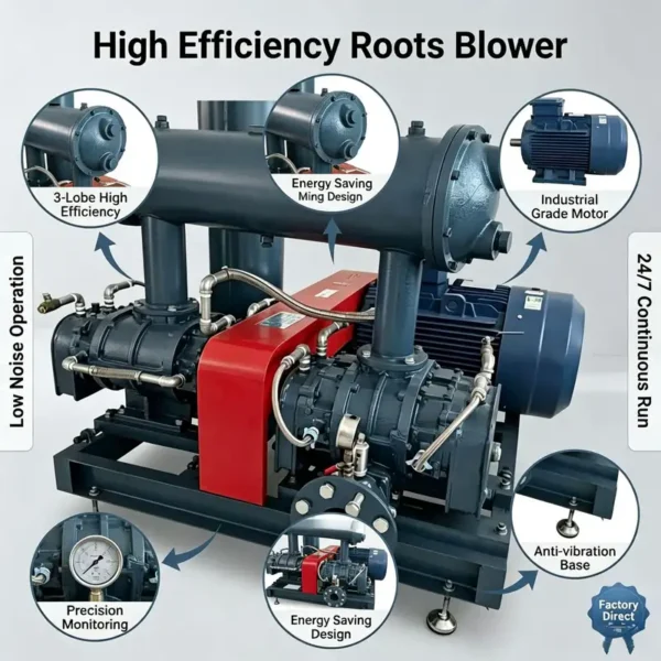 Roots Blower, 380V, 380 V, Electric