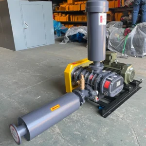 Roots Rotary Vane Blower, 5hp, 220 V, 15 ft