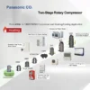 Rotary Compressor, 4HP, C-CV303H0T, CO2, R744 - view 6