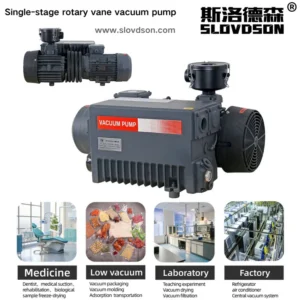 Rotary Vane Vacuum Pump, Electric, Iron