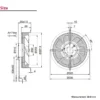 Rotor Axial Cooling Fan, 230V, 250MM, IP44 - view 3