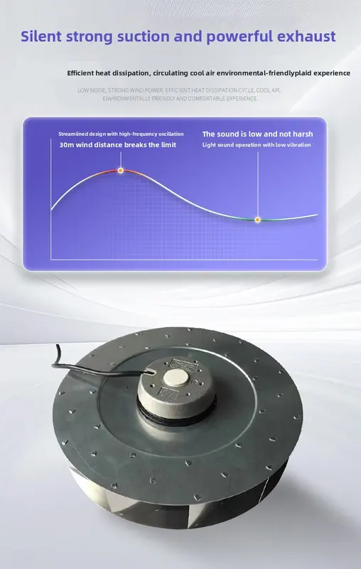 Rotor Centrifugal Duct Fan, Steel, AHUEC, AHU, FFU - view 2