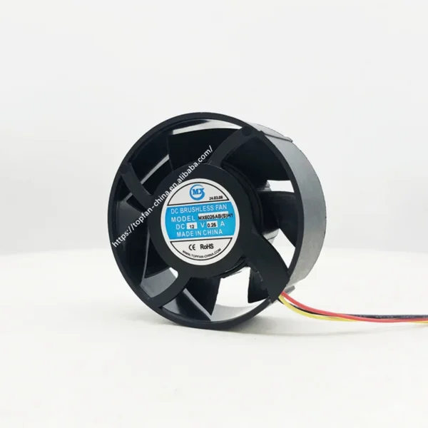 Round Axial Fan, 24V, 12V, 5000RPM, PWM - view 3