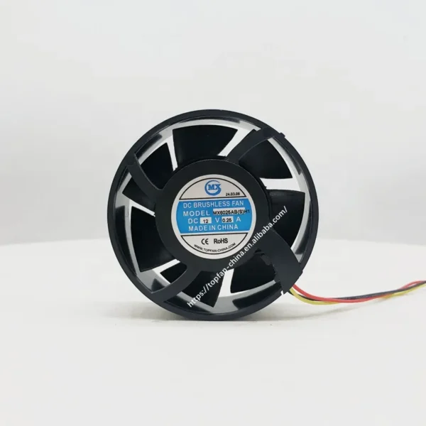 Round Axial Fan, 24V, 12V, 5000RPM, PWM - view 4