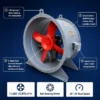 Round-casing Axial Ventilation Fan, Steel, G5.6-Balanced - view 3