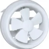 Round Shutter Ventilation Extractor, 6", Plastic