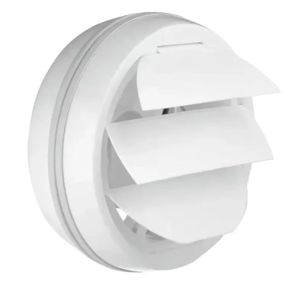 Round Shutter Ventilation Extractor, 6", Plastic - view 2