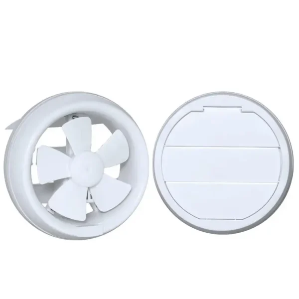 Round Shutter Ventilation Extractor, 6", Plastic - view 4