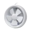 Round Shutter Ventilation Extractor, Plastic, 110 V, Electric