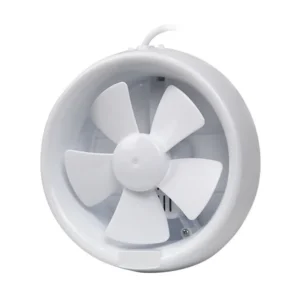 Round Shutter Ventilation Extractor, Plastic, 110 V, Electric