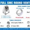 Round Wall-mounted Axial Fan, FSB-800-ST, SMC, 800mm, 220V - view 5