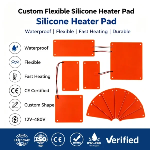 Rubber Silicone Heater, 12v, 24v, 110v, 220v - view 2