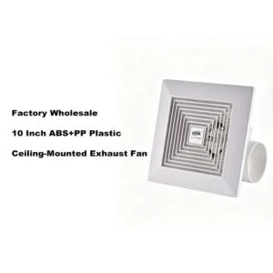 Saving Ceiling-mounted Exhaust Fan, Plastic, A.C. Source