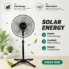 Saving Solar Standing Fan, Solar Panel +DC, 15W(0.02hp) - view 4