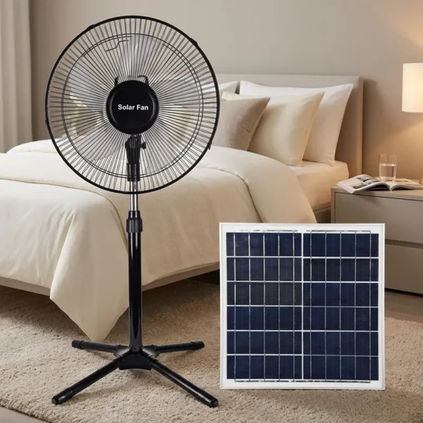 Saving Solar Standing Fan, Solar Panel +DC, 15W(0.02hp) - view 6