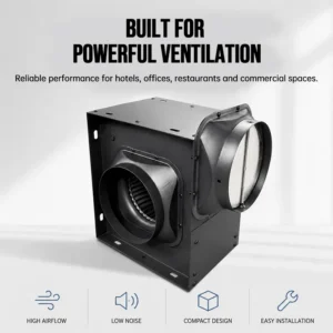 Saving Split Duct Fan, Centrifugal, 220 V, Metal