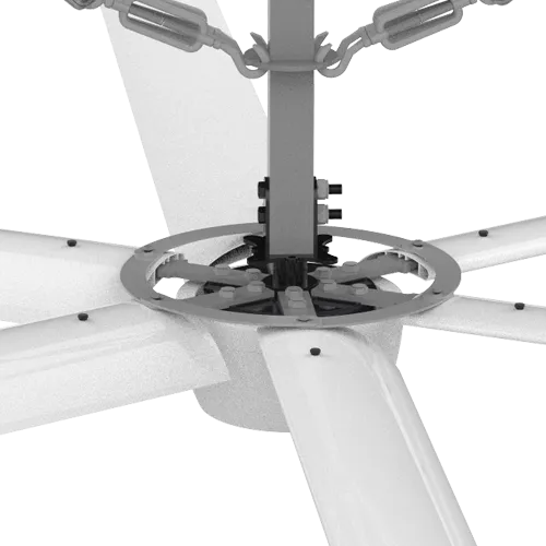 Saving Ventilation Hvls Fan, RDS, Ceiling, Steel - view 3