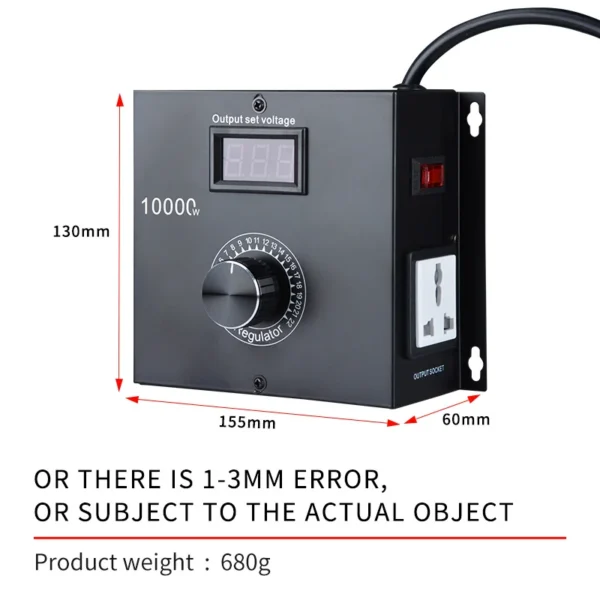 Scr Voltage Regulator Fan, 10000w, AC110v, 220v - view 2
