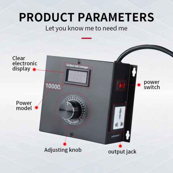 Scr Voltage Regulator Fan, 10000w, AC110v, 220v - view 4