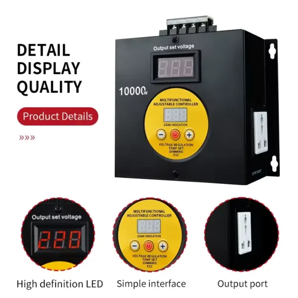 Scr Voltage Regulator Fan, 10000w, AC110v, 220v - view 4