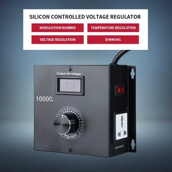 Scr Voltage Regulator Fan, 10000w, AC110v, 220v - view 5