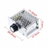 Scr Voltage Regulator Motor, 4000W, 220V, LED, DIN - view 3