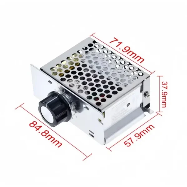 Scr Voltage Regulator Motor, 4000W, 220V, LED, DIN - view 3