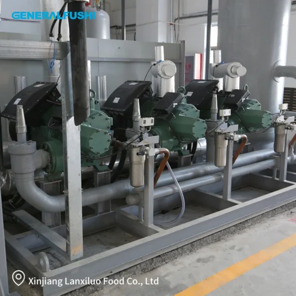 Screw Compressor, GENERALFUSHI, R404A, Compressor rack - view 2