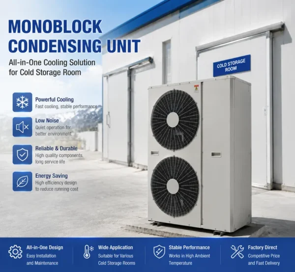 Scroll Compressor, Monoblock, 1HP-20HP, 0.75-7.5kW