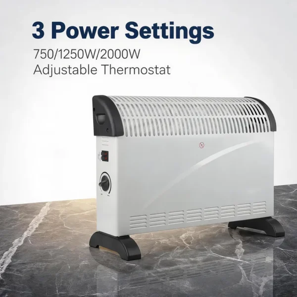 Selling Convector Heater, 1000W, Metal - view 3