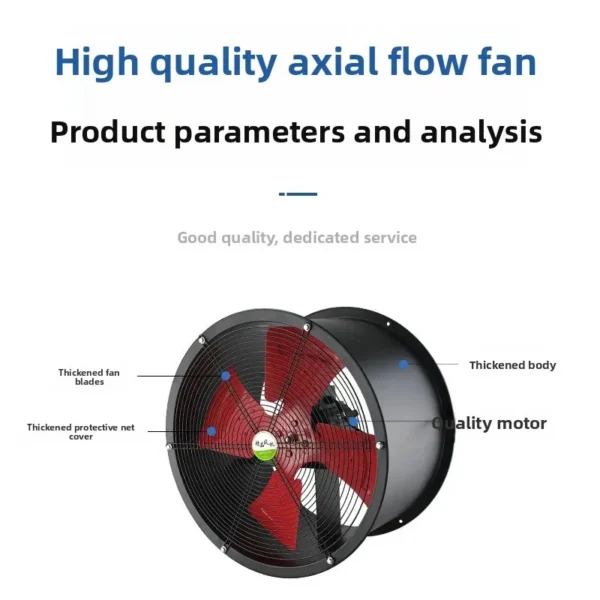 Series Industrial Axial Ventilator, 300mm, 800mm, HVAC - view 5
