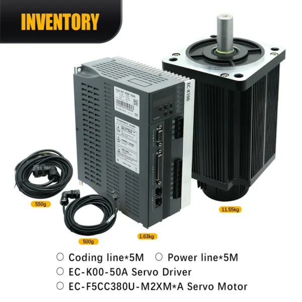 Servo Motor, 3.8KW, 220V, EC-K00-50A, EC-F5CC380U-M2XM*A - view 4