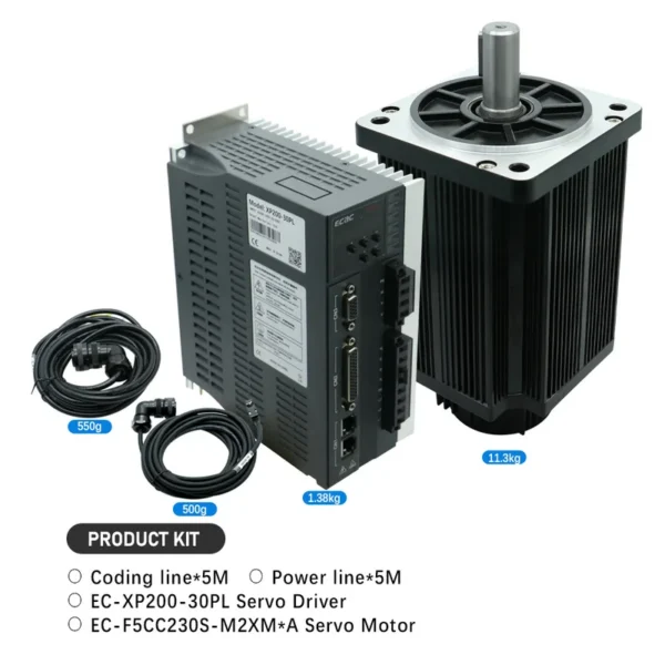 Servo Motor, F5CC230S, 2.3KW, 15Nm, 220V - view 2