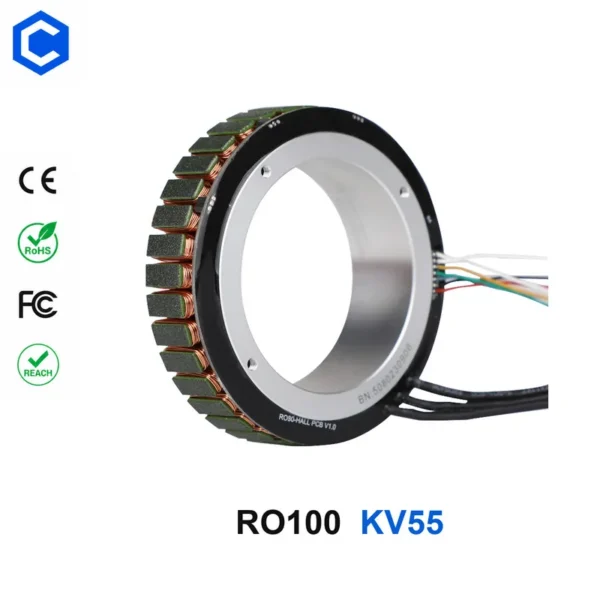 Servo Outer Rotor Motor, RO100, 48V
