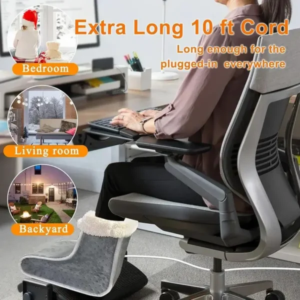 Setting Electric Foot Heater, 110-220v, 100% Polyester - view 3