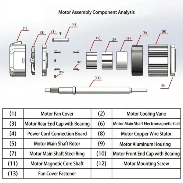 Shaft Variable Speed Motor, LIANGYUAN, 220v, 750W, 20mm - view 5