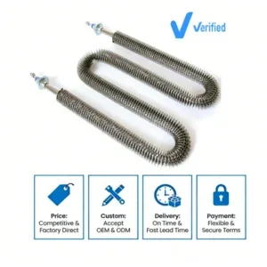 Shape Forced Finned Tube, 380V, 3KW, HVAC