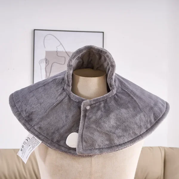 Shawl Neck Shoulder Warmer, Cordless, 100, Flannel Fleece