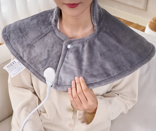 Shawl Neck Shoulder Warmer, Cordless, 100, Flannel Fleece - view 5
