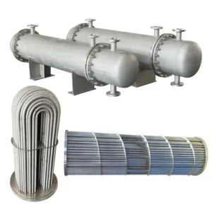 Shell and Tube Heat Exchanger, 50PSI, Stainless Steel